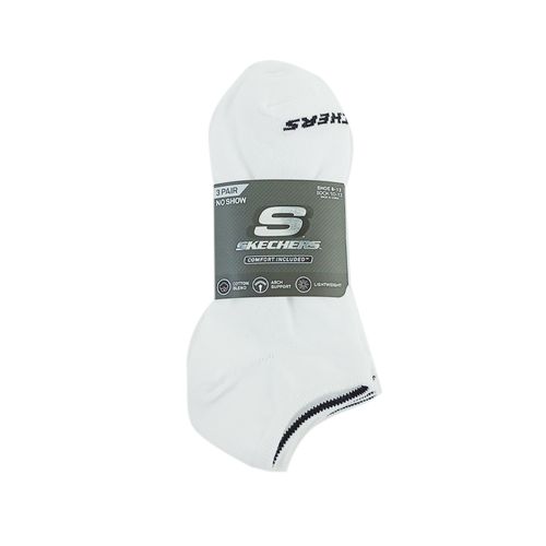 Paquete de 3 pares de calcetines blancos tejidos Skechers para hombre