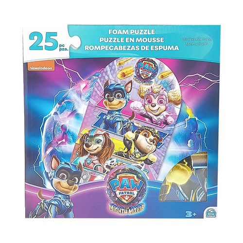 Paw patrol mighty movie rompecabezas de espuma 25 piezas