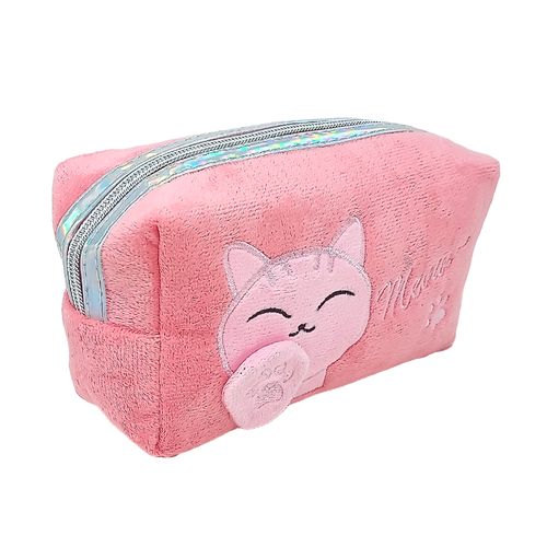 Estuche multiusos afelpado para niña 18x10x8cm