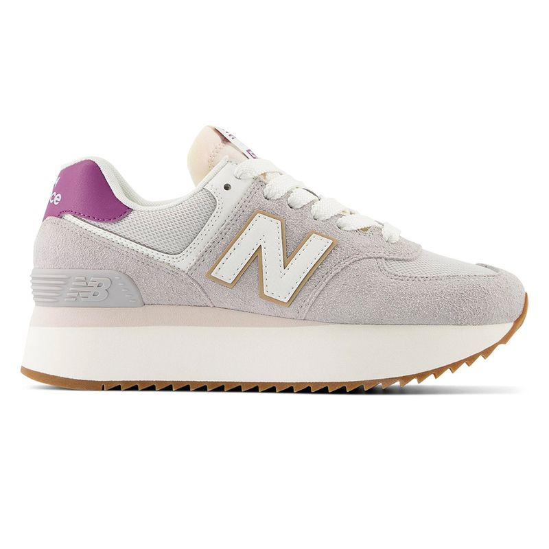 Zapato casual New Balance 574 gris morado para mujer