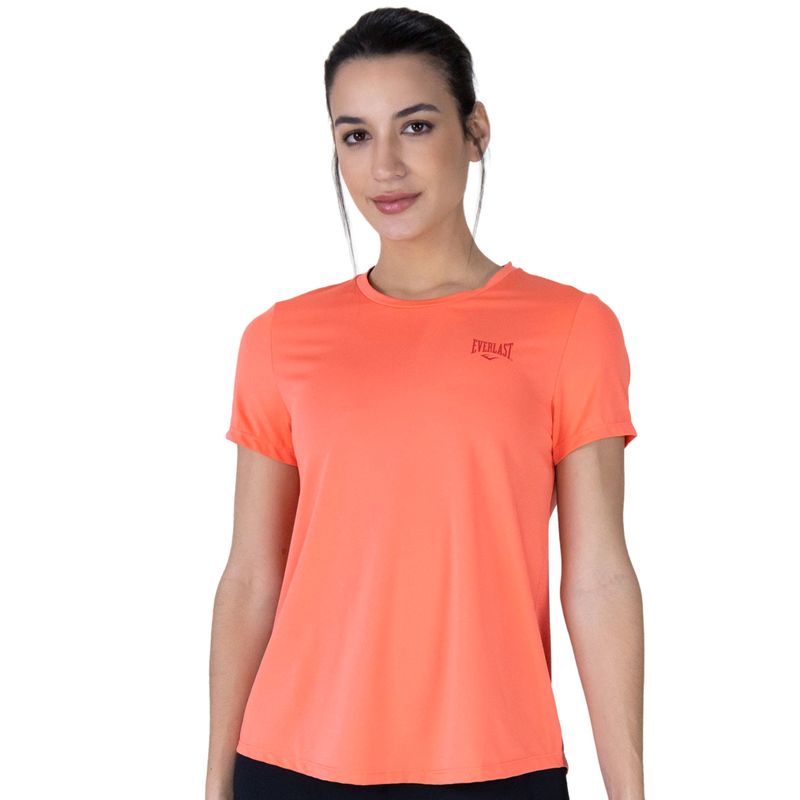 Camiseta deportiva anaranjada