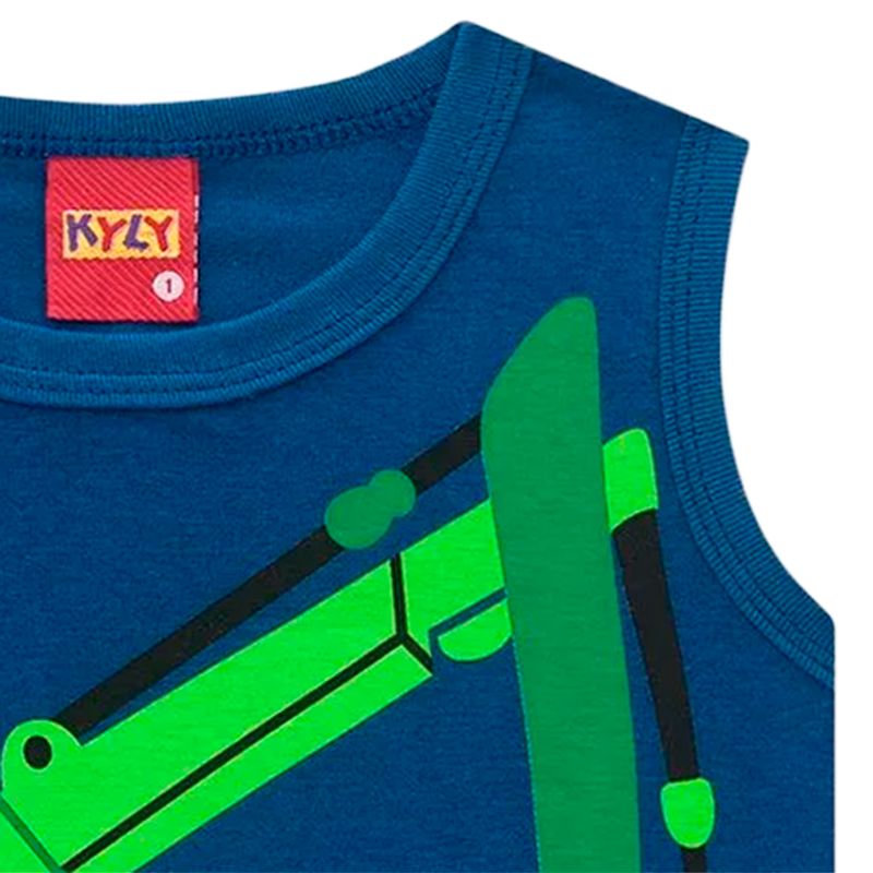 Camiseta-azul-con-estampado-de-excavadora-para-niño