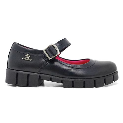 Zapato de vestir escolar Golden Tag negro para niña