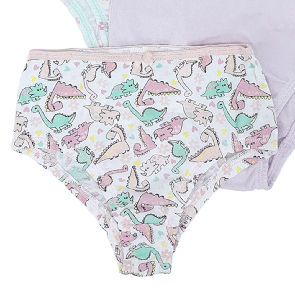 Set de 5 piezas ropa interior multicolor con estampado de flores para ...