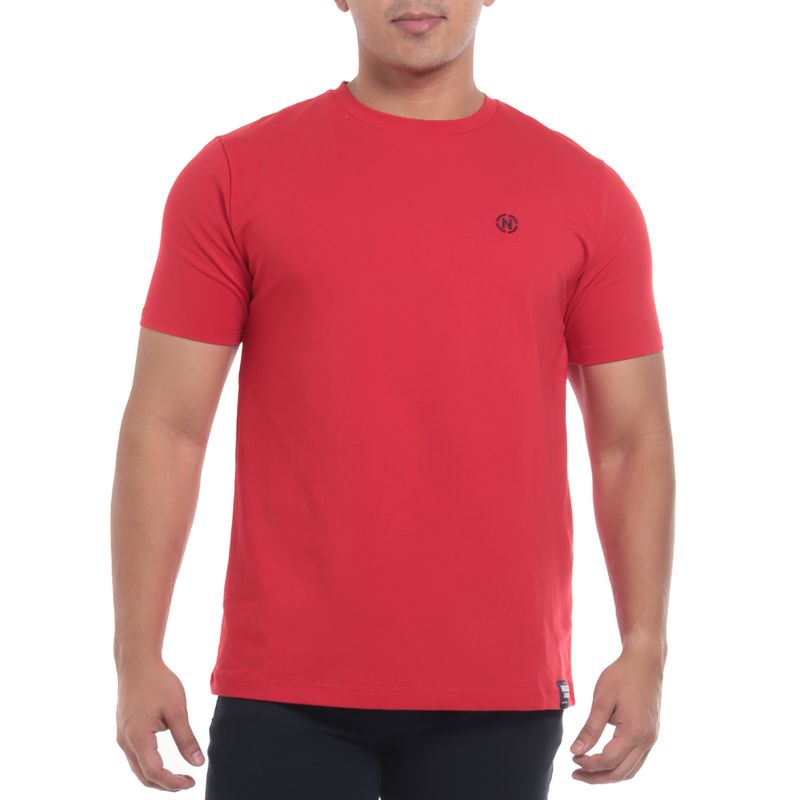 Camiseta basica cheap roja hombre