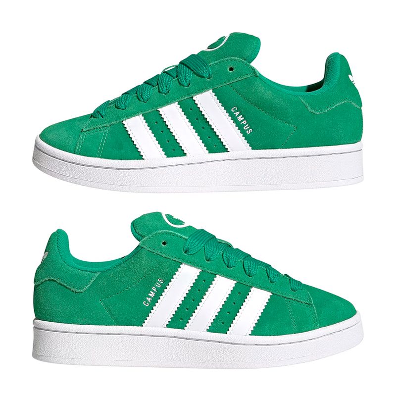 Zapato casual Adidas Originals Campus 00s color verde para mujer