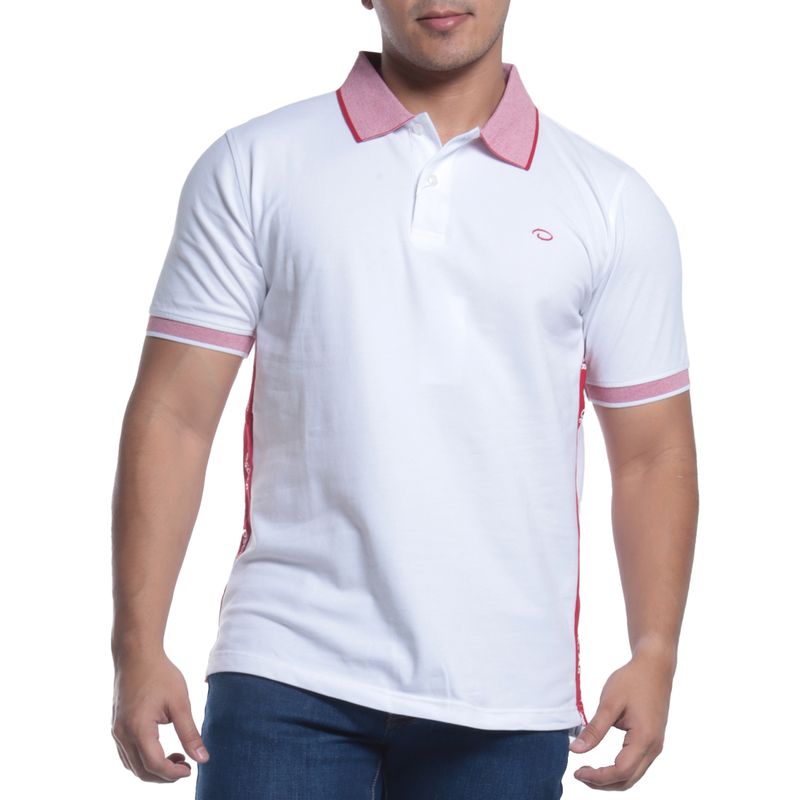 Camisa polo blanco sólido para hombre - Siman El Salvador