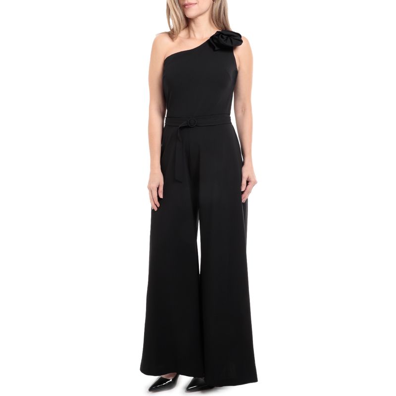 Jumpsuit Danny Nicole negro sin mangas para dama