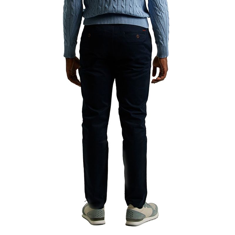 Pantalón chino navy sólido para hombre - Siman El Salvador