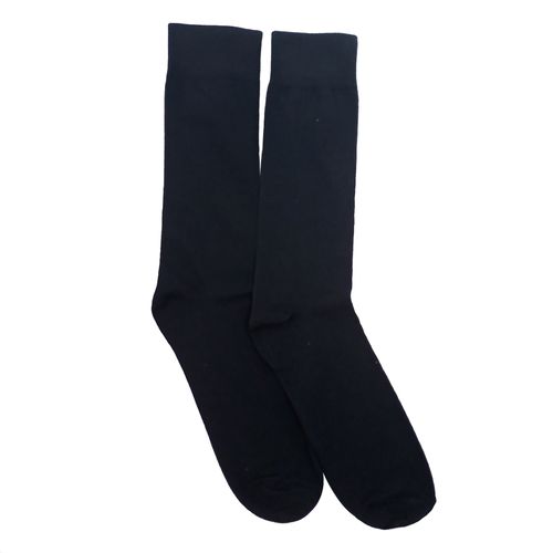Par de calcetines de vestir Unexpected mid calf negro sólido para hombre