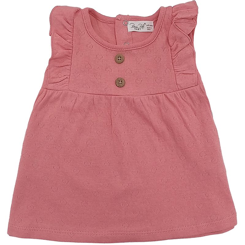 Conjunto de 3 piezas bicolor con estampado de cerezas para bebe nina
