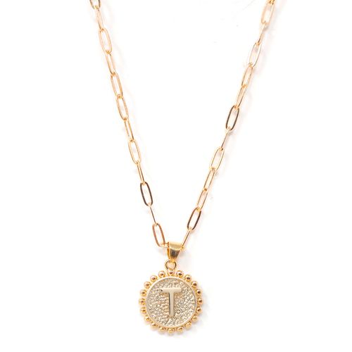 Cadena con letra inicial 3mm- 21" para mujer