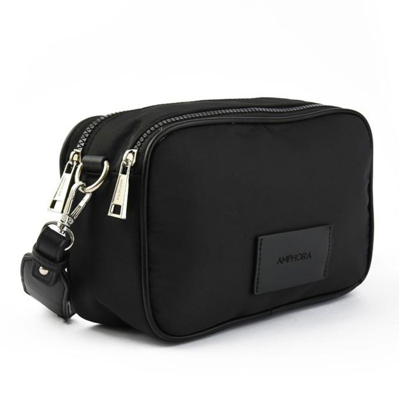 Cartera Crossbody Amphora negra para mujer