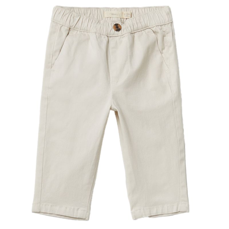 Pantalon blanco bebe niño hotsell