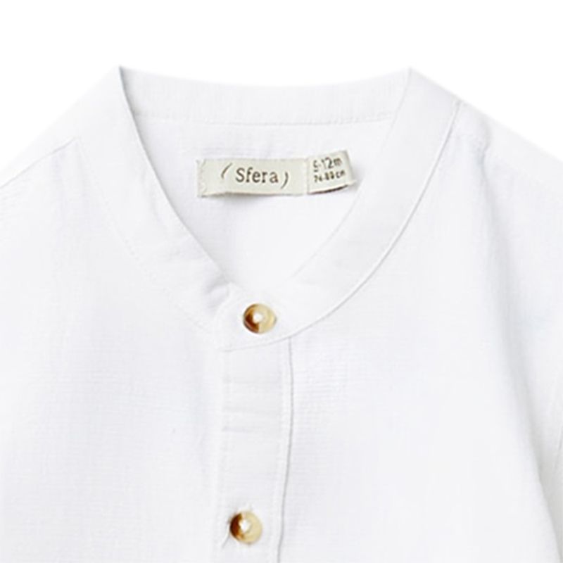Camisa-blanca-solido-para-bebe-niño