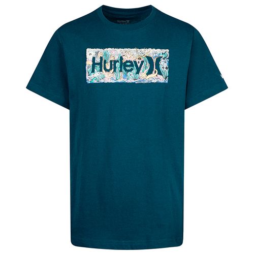Camiseta azul con estampado para niño