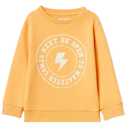 Sudadera amarillo con estampado para niño
