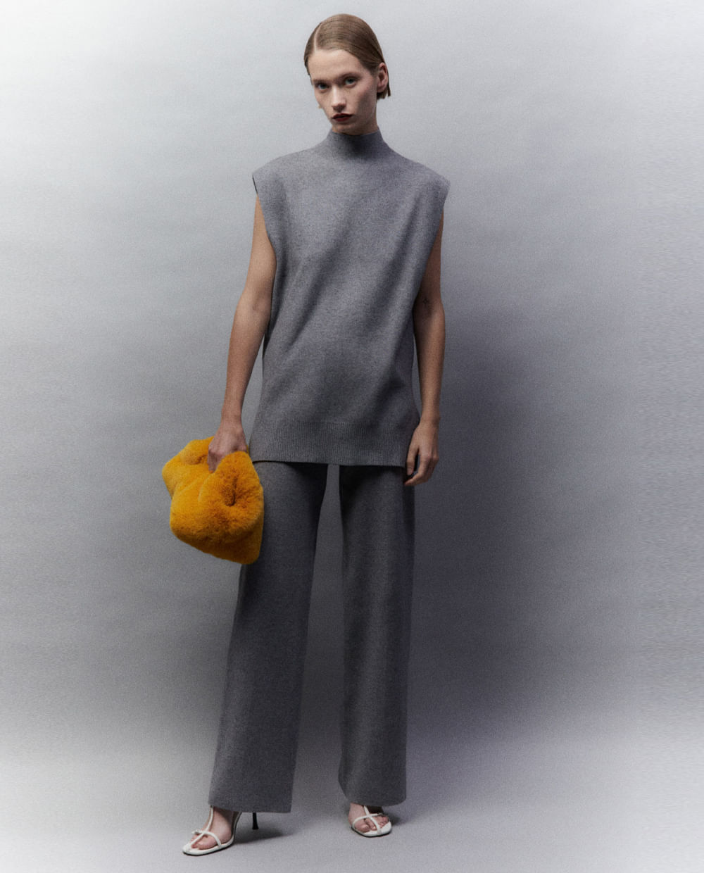 Chaleco Largo Punto Sfera Chaleco Bordado Chalecos Punto Mujer