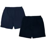Set-de-2-shorts-bicolor-solido-para-niña