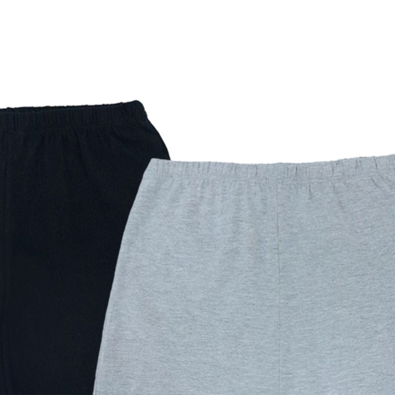 Set-de-2-shorts-bicolor-solido-para-niña