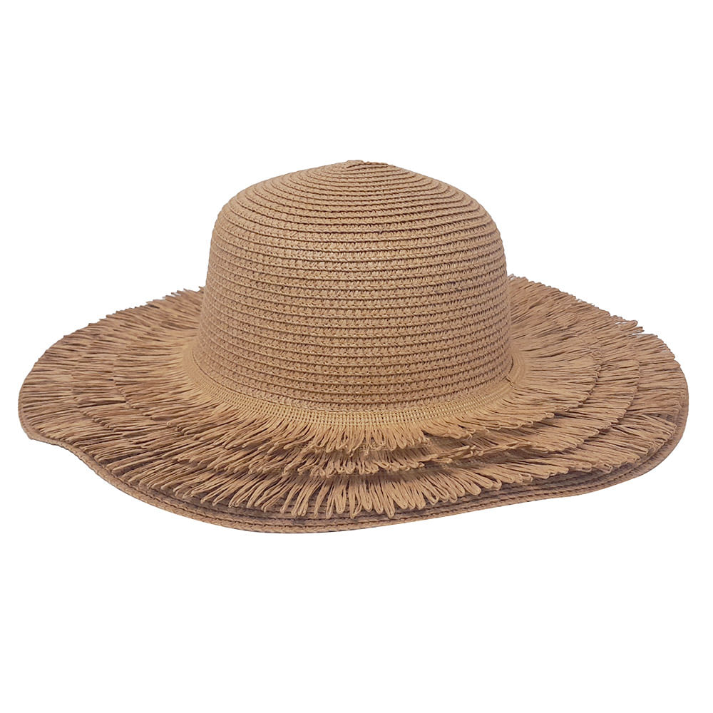 Sombrero de playa Sabrina café para dama - Siman El Salvador