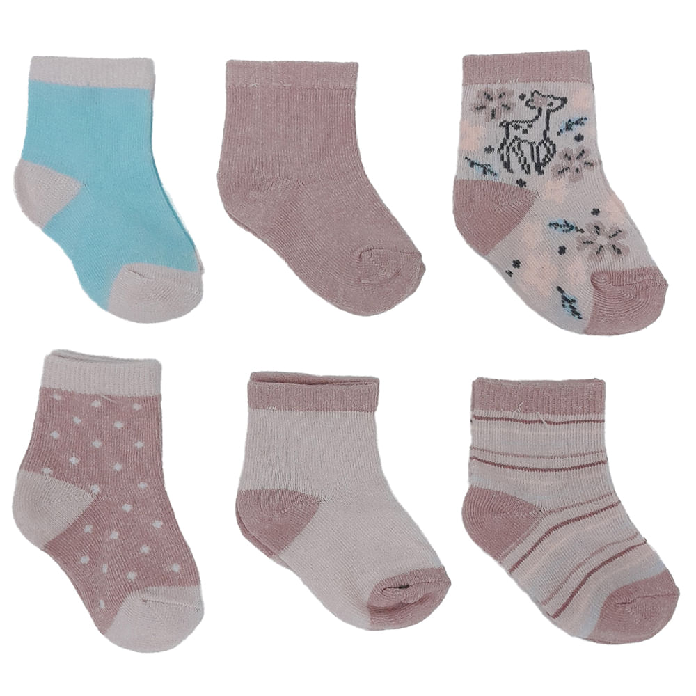 Juego de 6 pares de calcetines para bebé – náuticos – algodón orgánico  antideslizante 0-3 0-6 3-6 6-12 meses