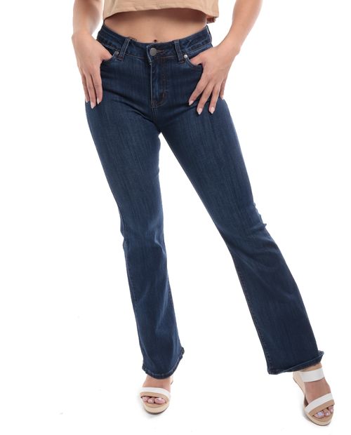 Jeans Unexpected bootcut azul de cintura alta para mujer