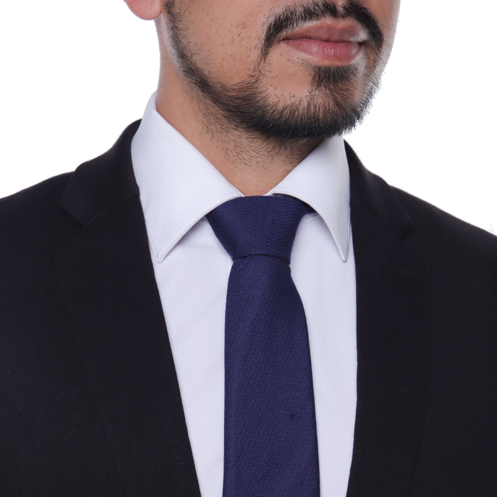 Corbata navy con textura para hombre - Siman El Salvador