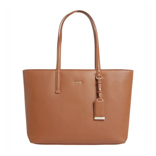 Cartera tote Calvin Klein color café para mujer