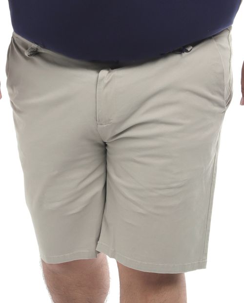 Short chino khaki sólido para hombre