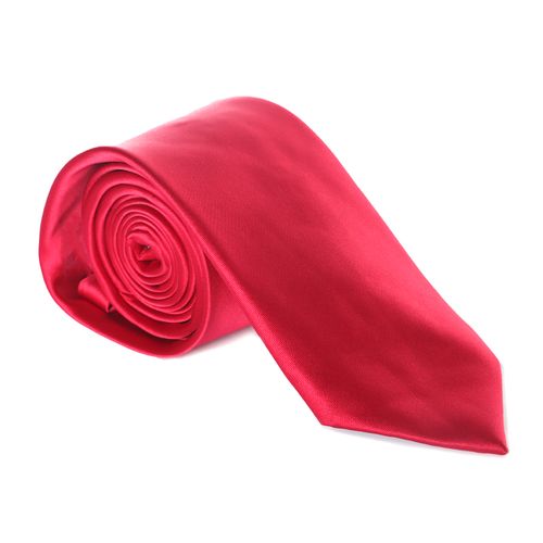 Corbata rojo sólido para hombre