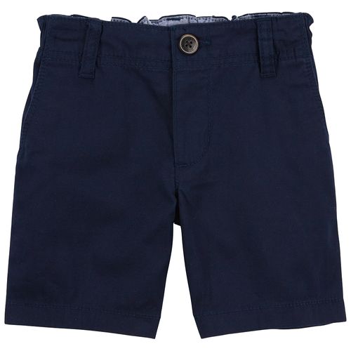 Short azul sólido para bebé niño