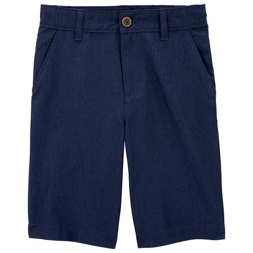 Short azul sólido para niño