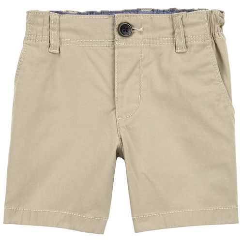 Short beige sólido para bebé niño