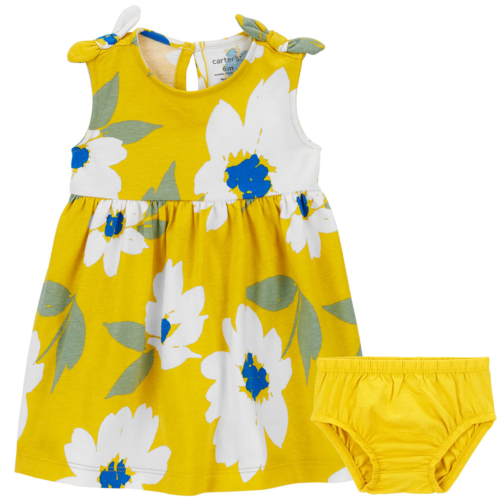 Vestido amarillo bebe fashion