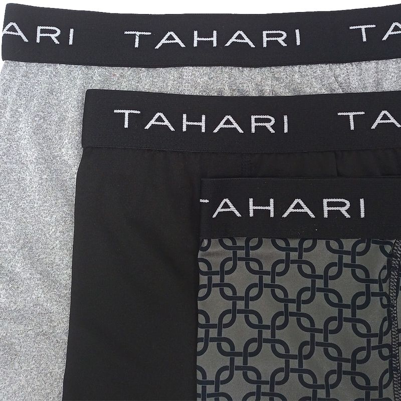 Pack de 3 boxers brief Tahari negro y gris para hombre - Siman El Salvador