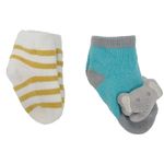 Set-de-3-saliveros-y-2-pares-calcetines-multicolor-con-estampado-de-animalitos-para-bebe-niño
