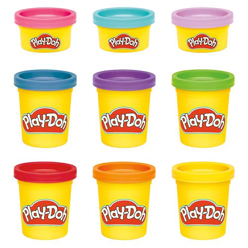 Play-doh - arcoíris brillante 9 pack