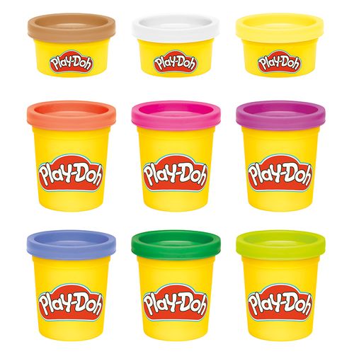 Play-doh - arcoíris brillante 9 pack