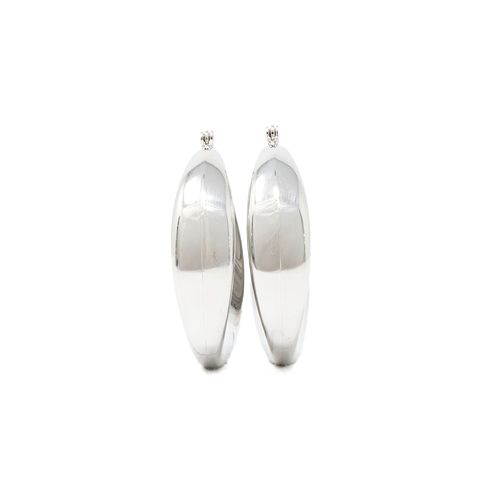 Aretes hoop de acero inoxidable para dama