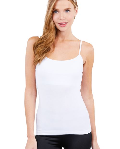 Camiseta Active Basic tank top blanca de tirantes para mujer