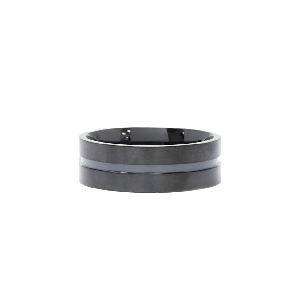 3pzs Anillo Hombre De Titanio Acero Inoxidable Negro Moda