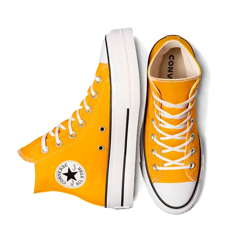 Zapato casual Converse color amarillo para mujer