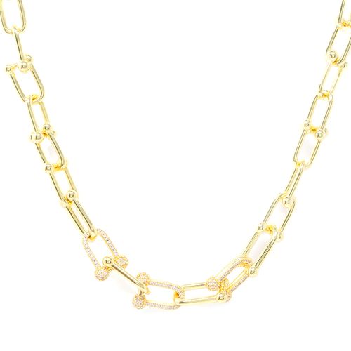 Cadena dorada 1mm- 45.72 cm para mujer