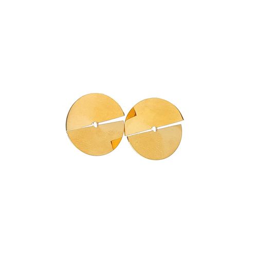 Aretes de acero inoxidable dorados para mujer