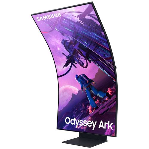 Monitor Samsung gaming Odyssey Ark LED curvo 4K UHD de 55" pulgadas Negro