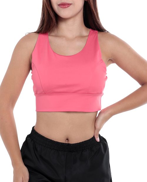 Top deportivo tropical pink rbx para mujer