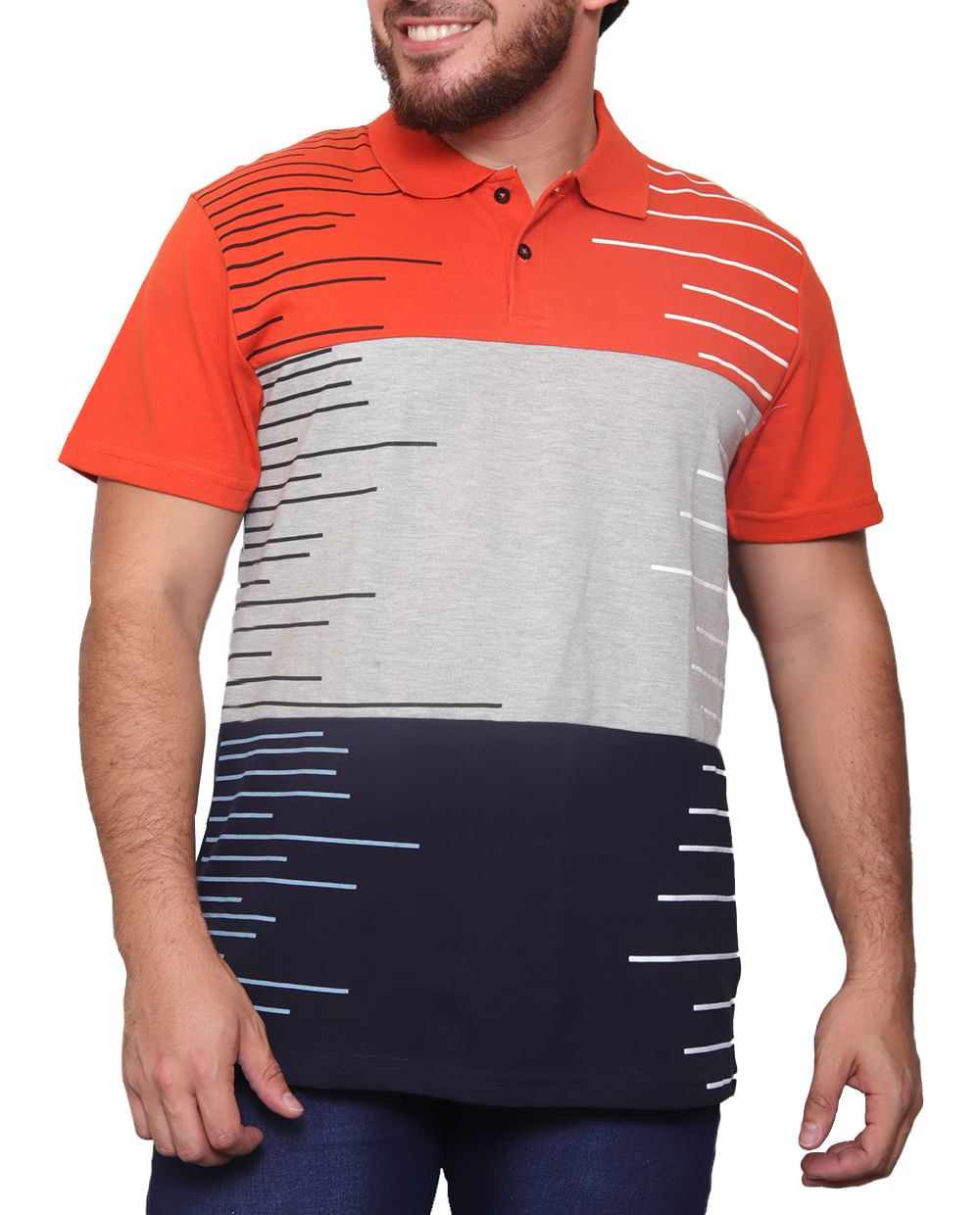 Camisa Polo Zara Colorblock Washed Hombre Gris En Polo ZARA