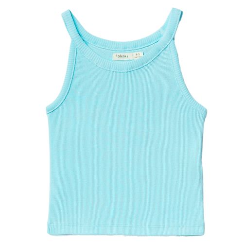 Blusa celeste sólido para niña