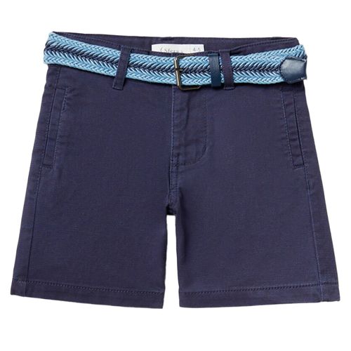 Short azul sólido para niño